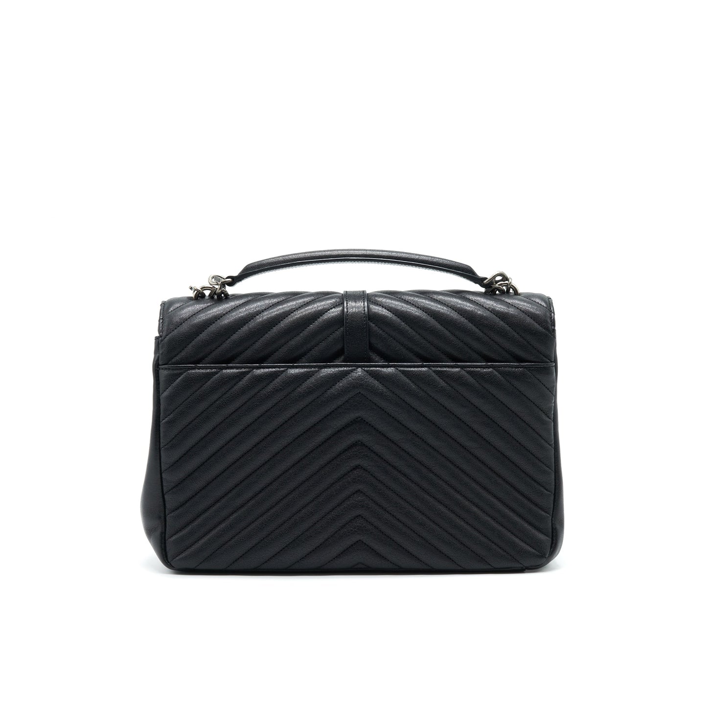 SAINT LAURENT / COLLEGE MATELASSE LEATHER BLACK
