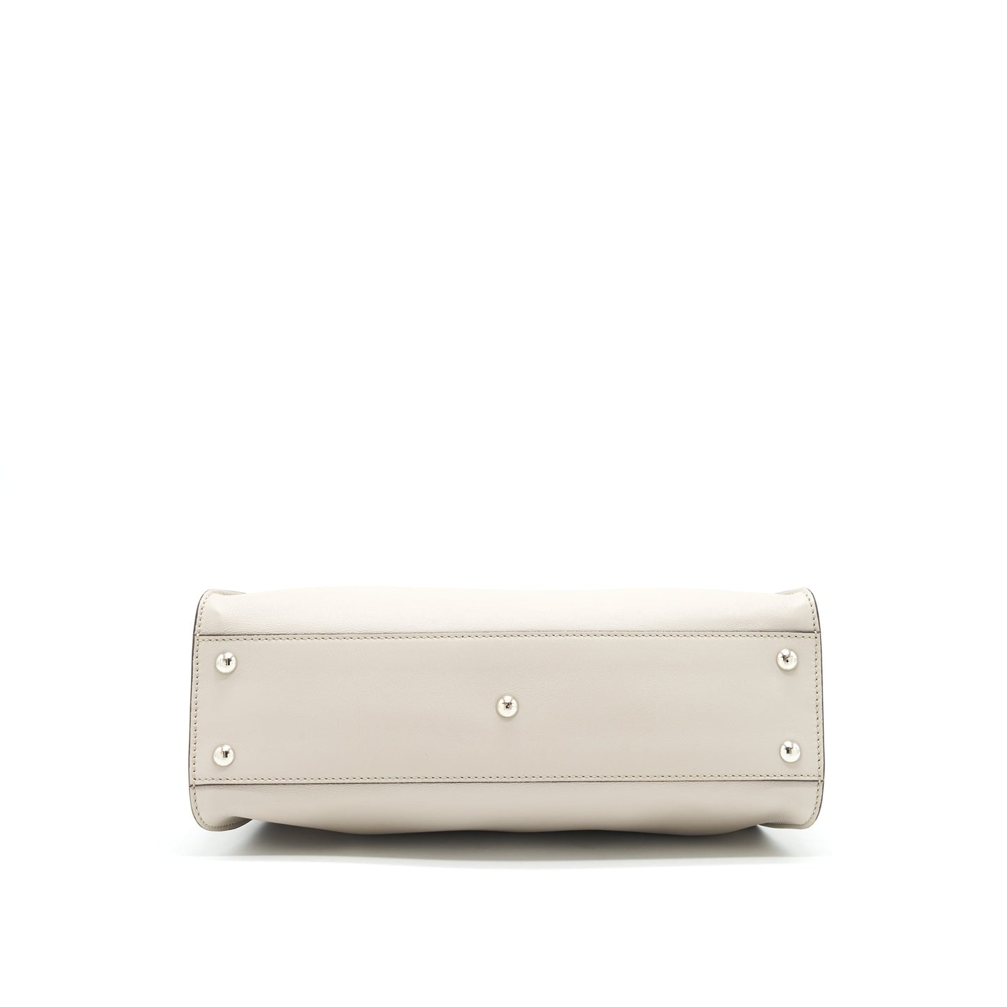 Fendi Medium Peekaboo Purse Light Grey with