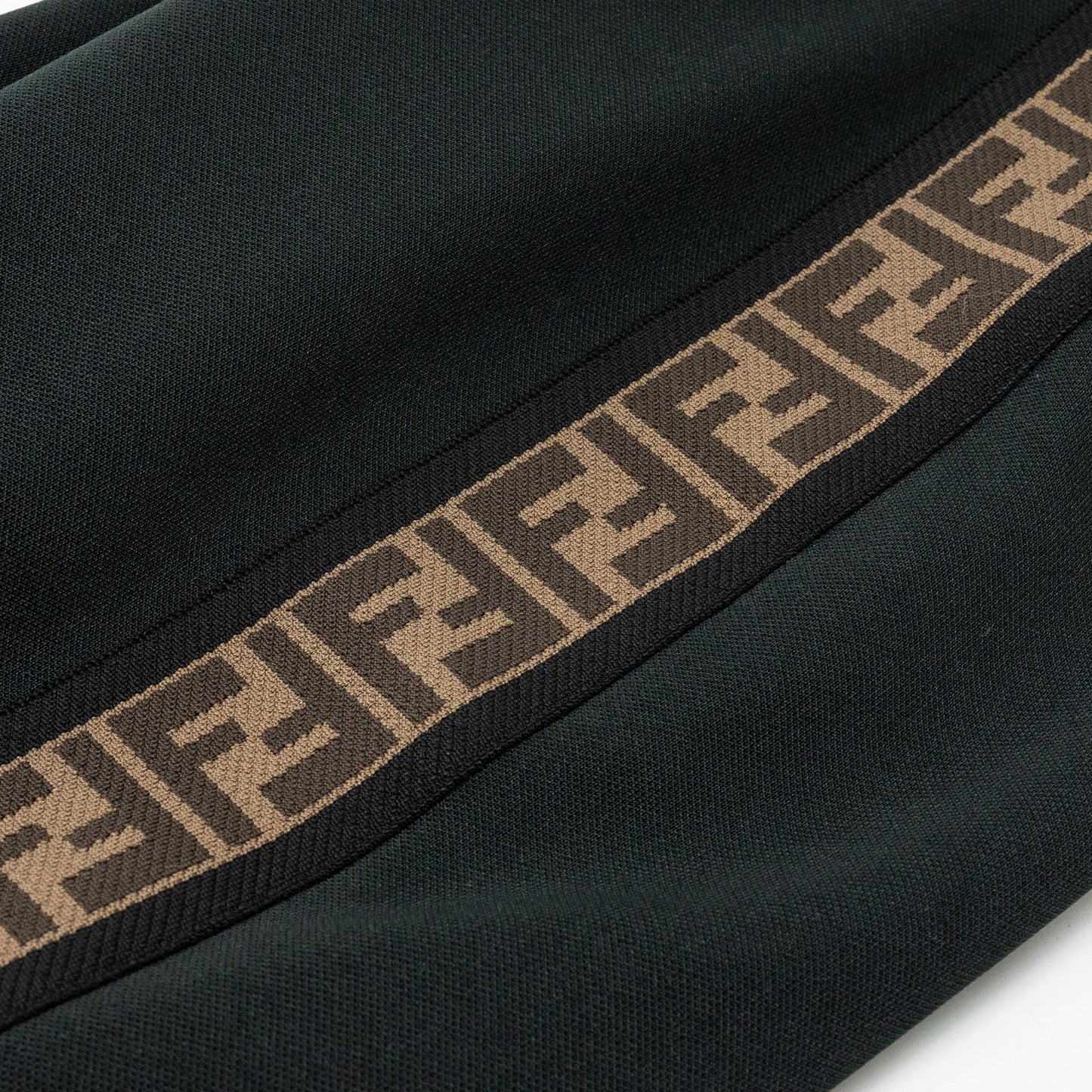 Fendi Size 36 Logo Classic Pencil Skirt Polyester Black