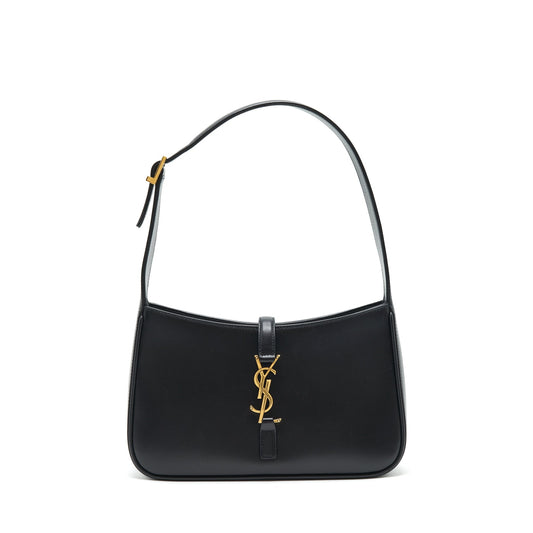 Saint Laurent Le 5 A 7 Hobo Purse calfskin black