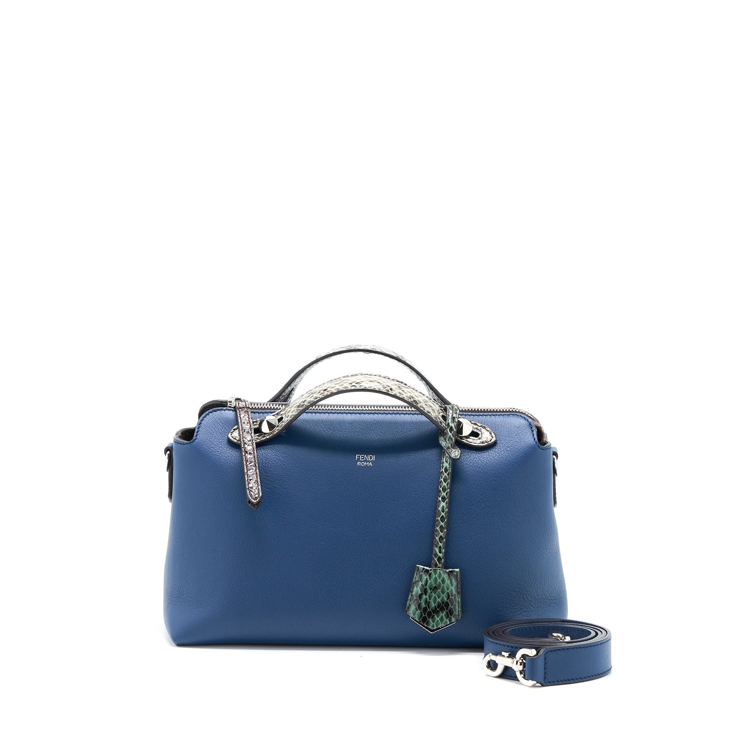 Fendi By The Way Calfskin/ Python Dark Blue