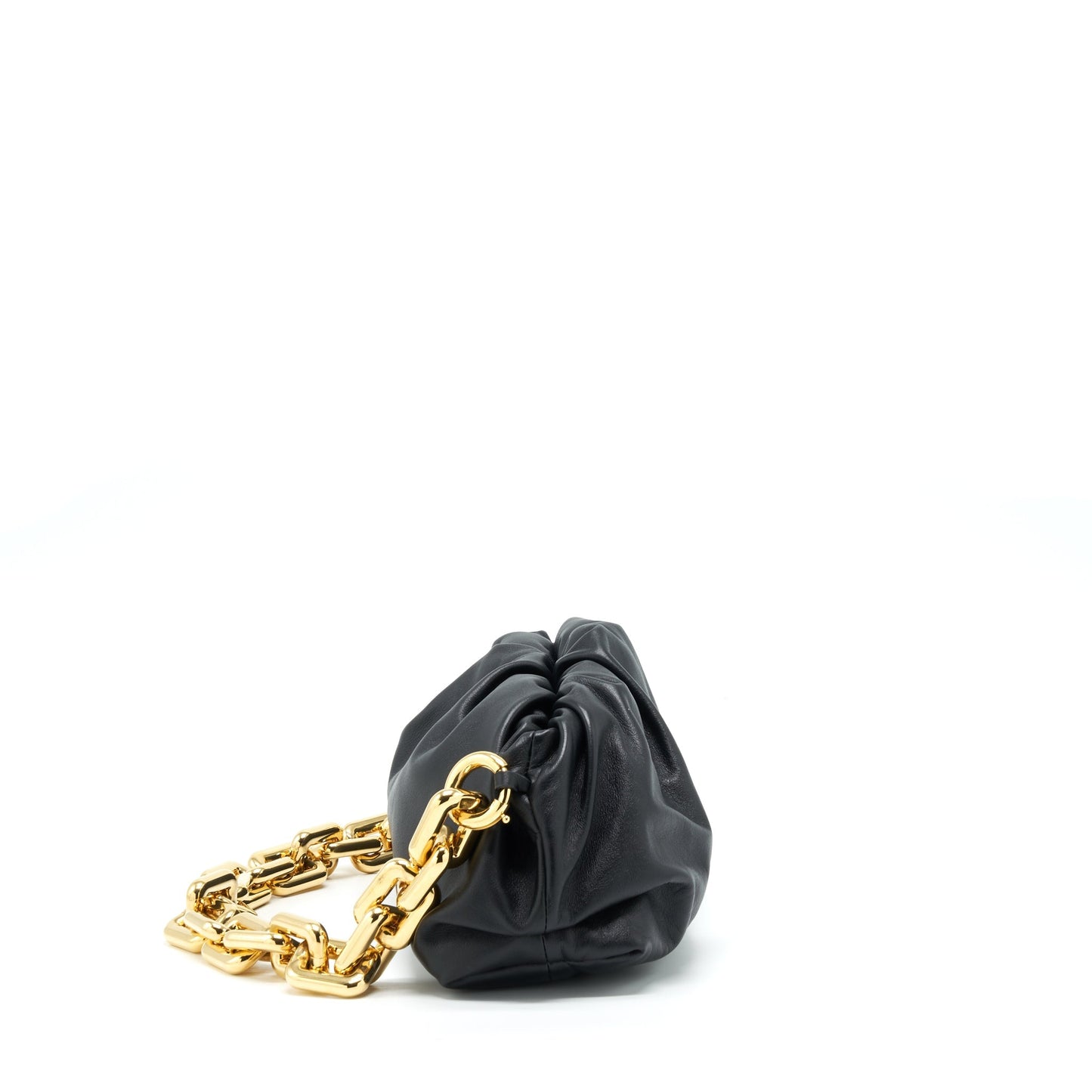 Bottega Veneta Chain Pouch Calfskin Black