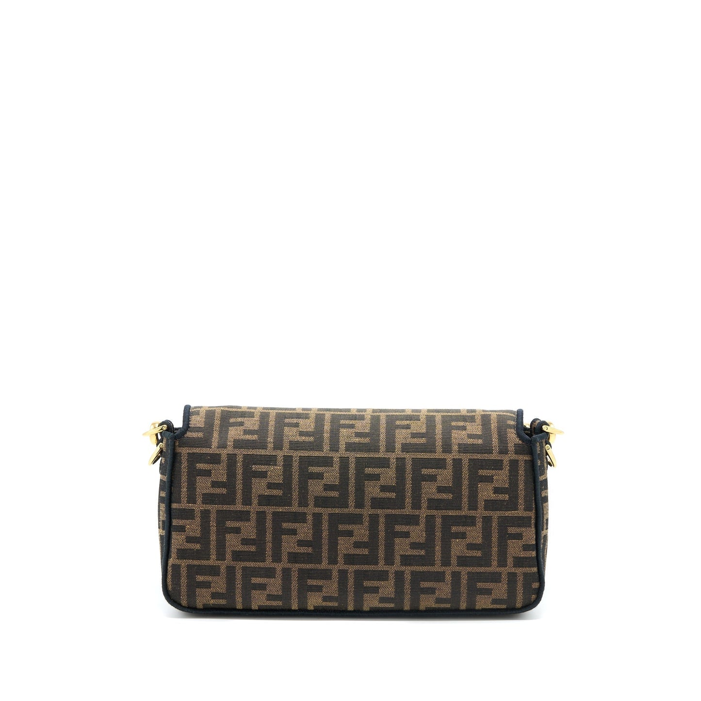 Fendi Baguette Purse Jacquard Fabric Brown