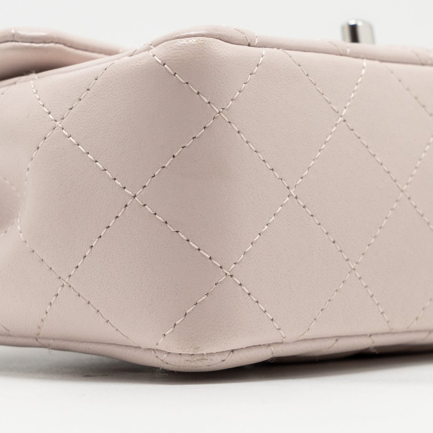 Chanel Mini Rectangular Flap Bag Lambskin Light Pink  (Microchip)