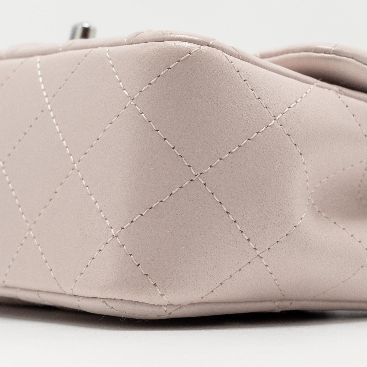 Chanel Mini Rectangular Flap Bag Lambskin Light Pink  (Microchip)