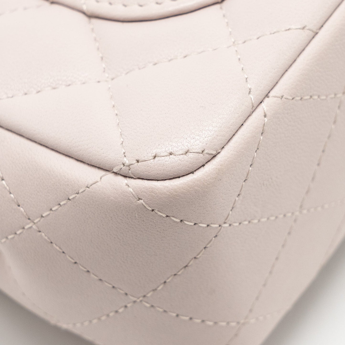 Chanel Mini Rectangular Flap Bag Lambskin Light Pink  (Microchip)