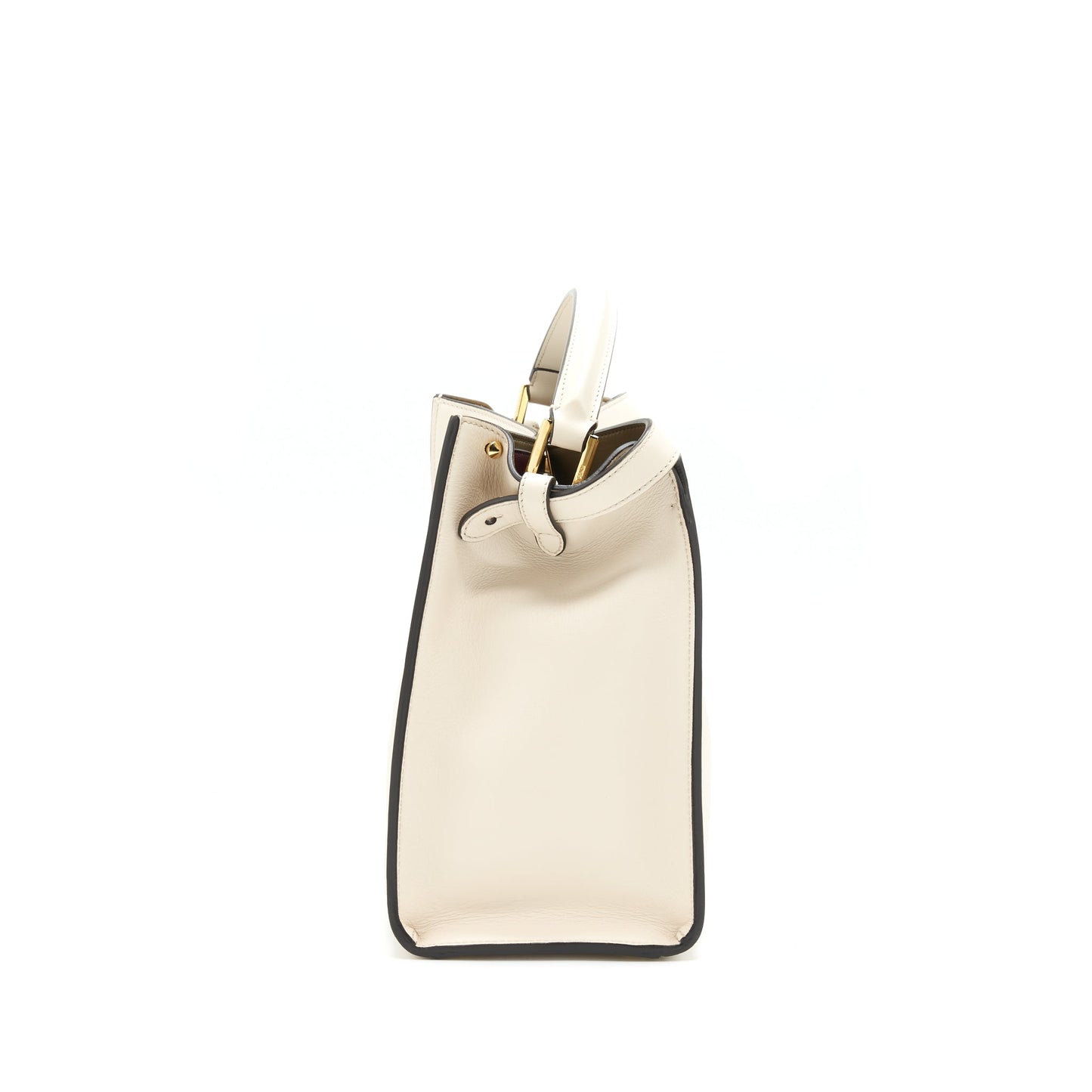 Fendi Peekaboo X-Lite Calfskin Camelia