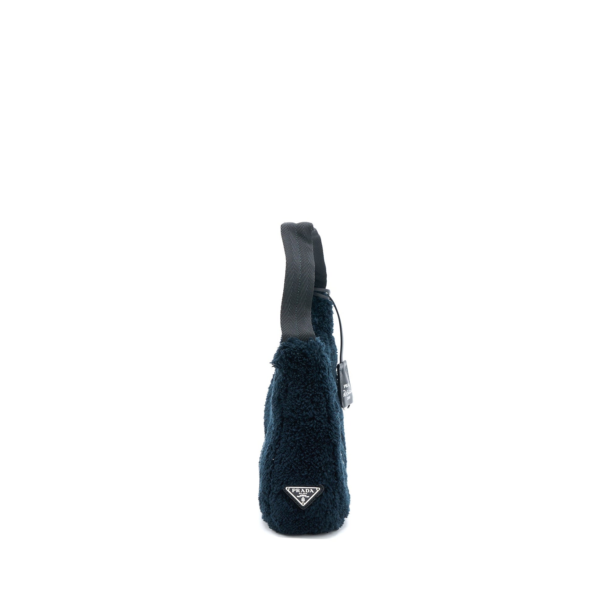 Prada Re-edition 2000 Terry Mini Purse Black/White