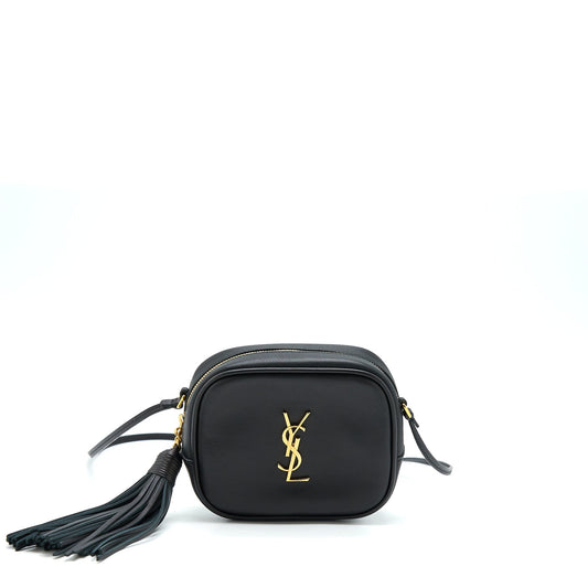 Saint Laurent/ Mini Camera Crossbody Purse Black