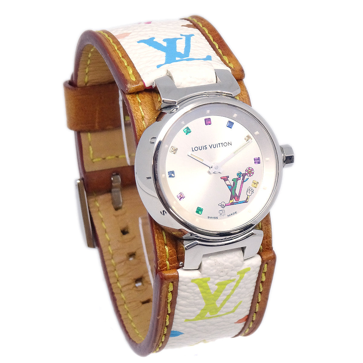 Louis Vuitton × Takashi Murakami Tambour Love Monogram Ref. Q12130