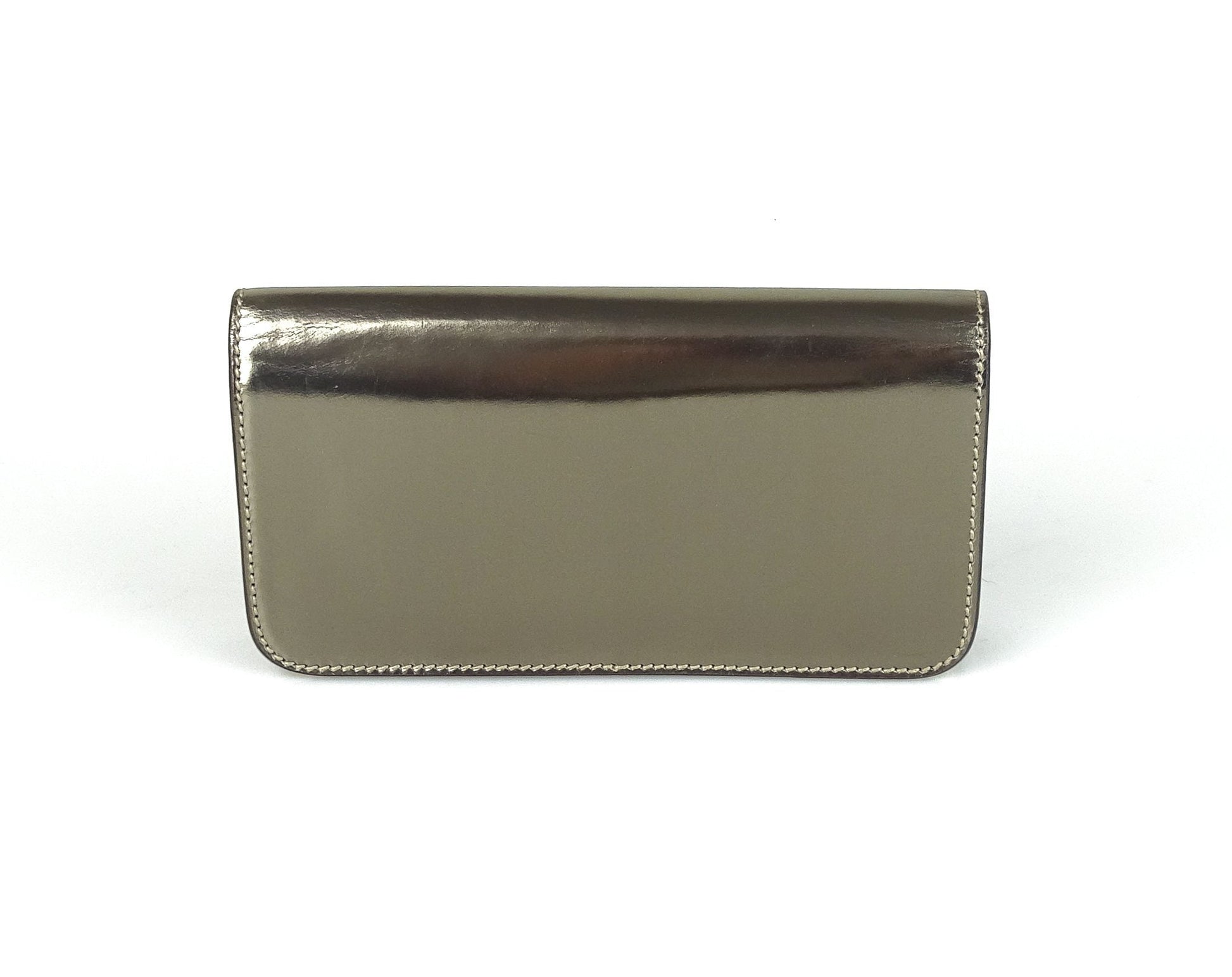 Gucci Gold Leather Metallic Clutch