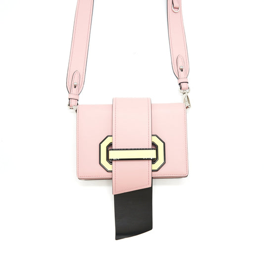 Prada Plex Ribbon Purse with City Calfskin Pink