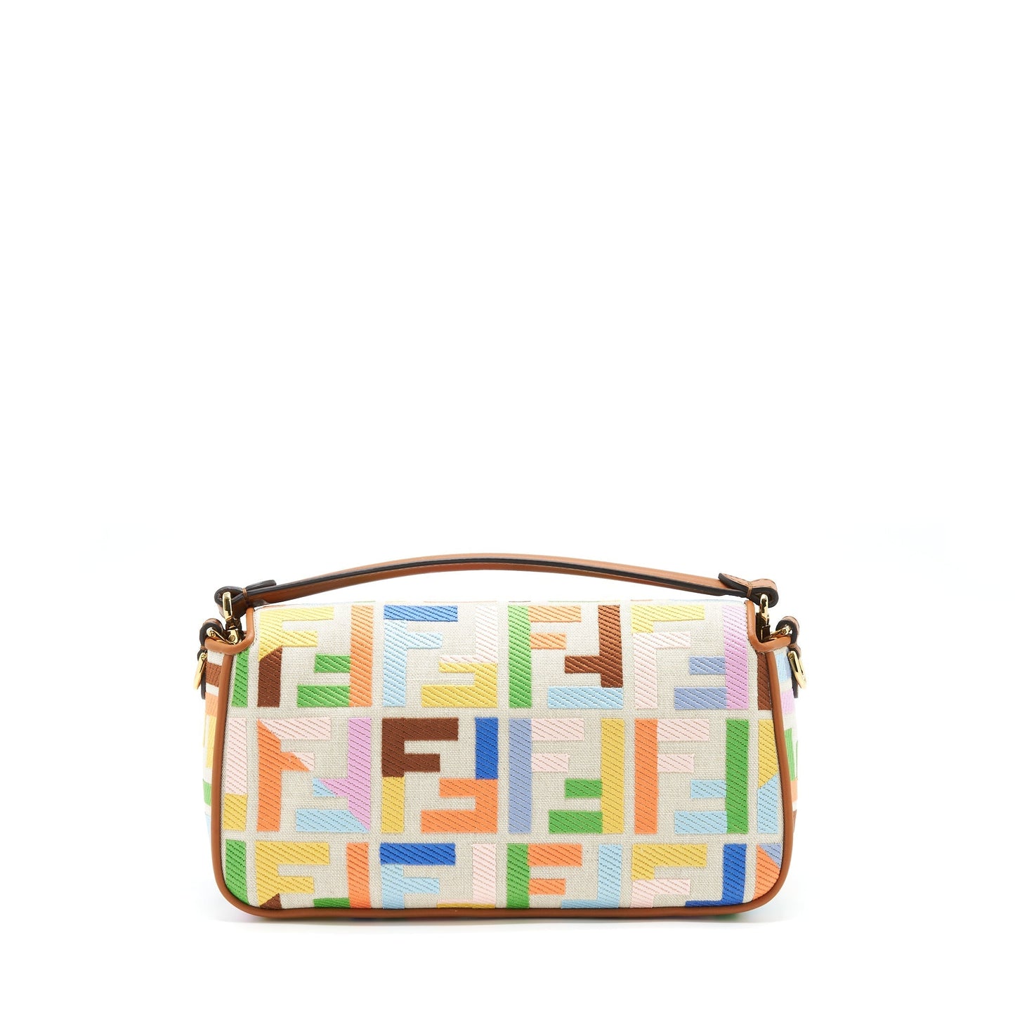 Fendi Baguette Purse in Motif Canvas Multicolour