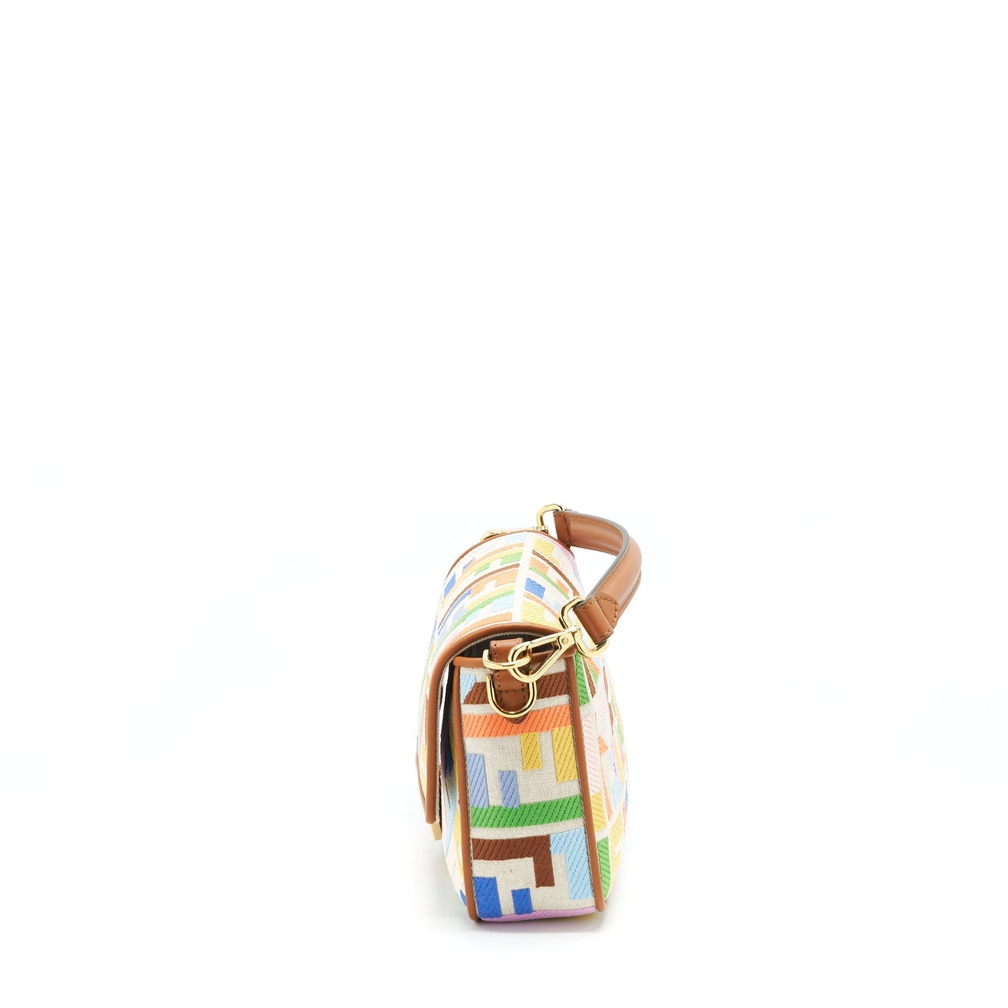 Fendi Baguette Purse in Motif Canvas Multicolour