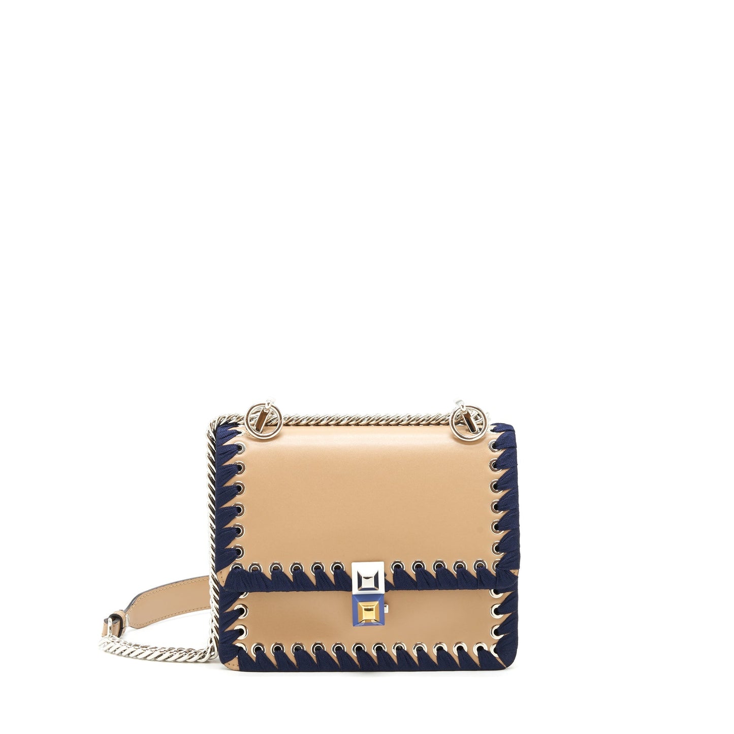 Fendi Kan i Dark beige / Navy with
