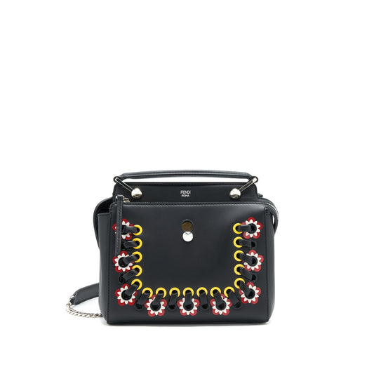 Fendi Dotcom Mini Purse Black with Stitch Details