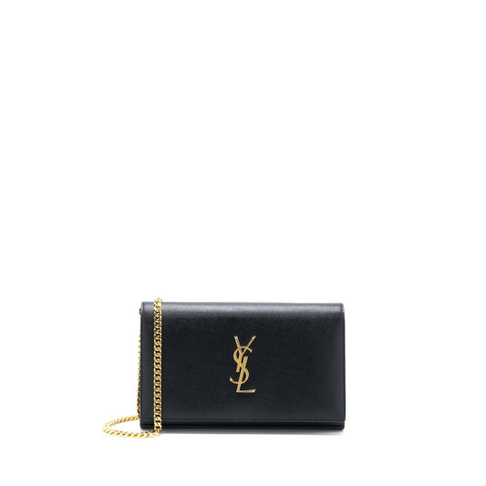 Saint Laurent / Kate Purse Grained Calfskin Black