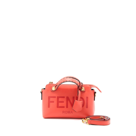 Fendi By The Way Mini Calfskin Red/Orange