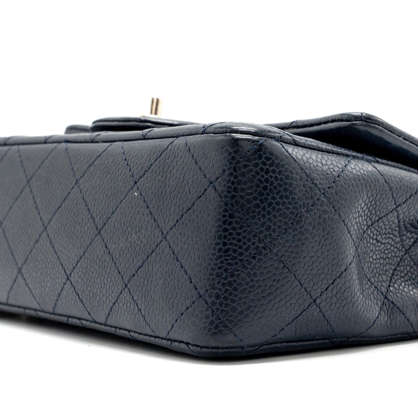 Chanel Classic Mini Rectangular Flap Bag Caviar Navy