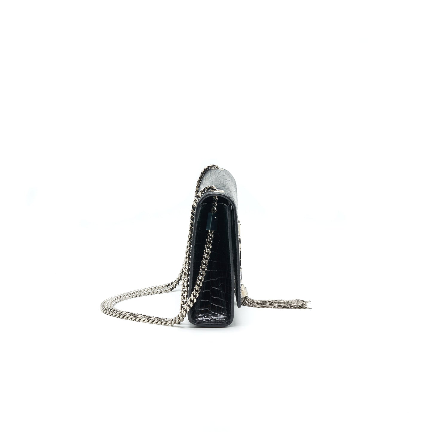 SAINT LAURENT / MEDIUM CHAIN Purse TASSEL BLACK