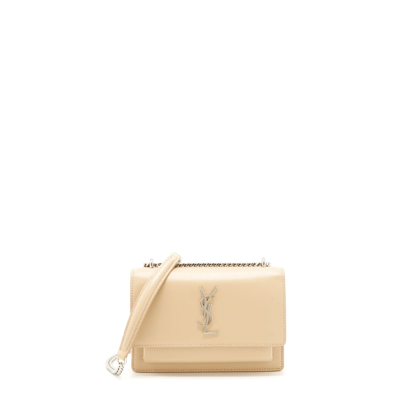 Saint Laurent Mini Sunset Calfskin beige