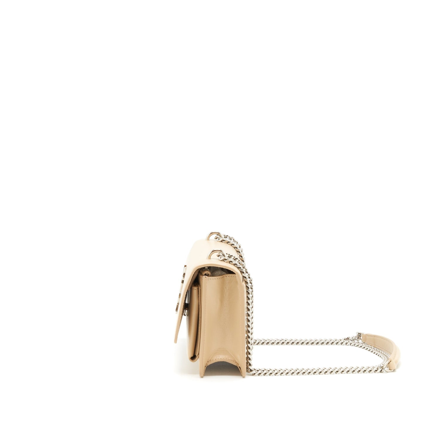 Saint Laurent Mini Sunset Calfskin beige