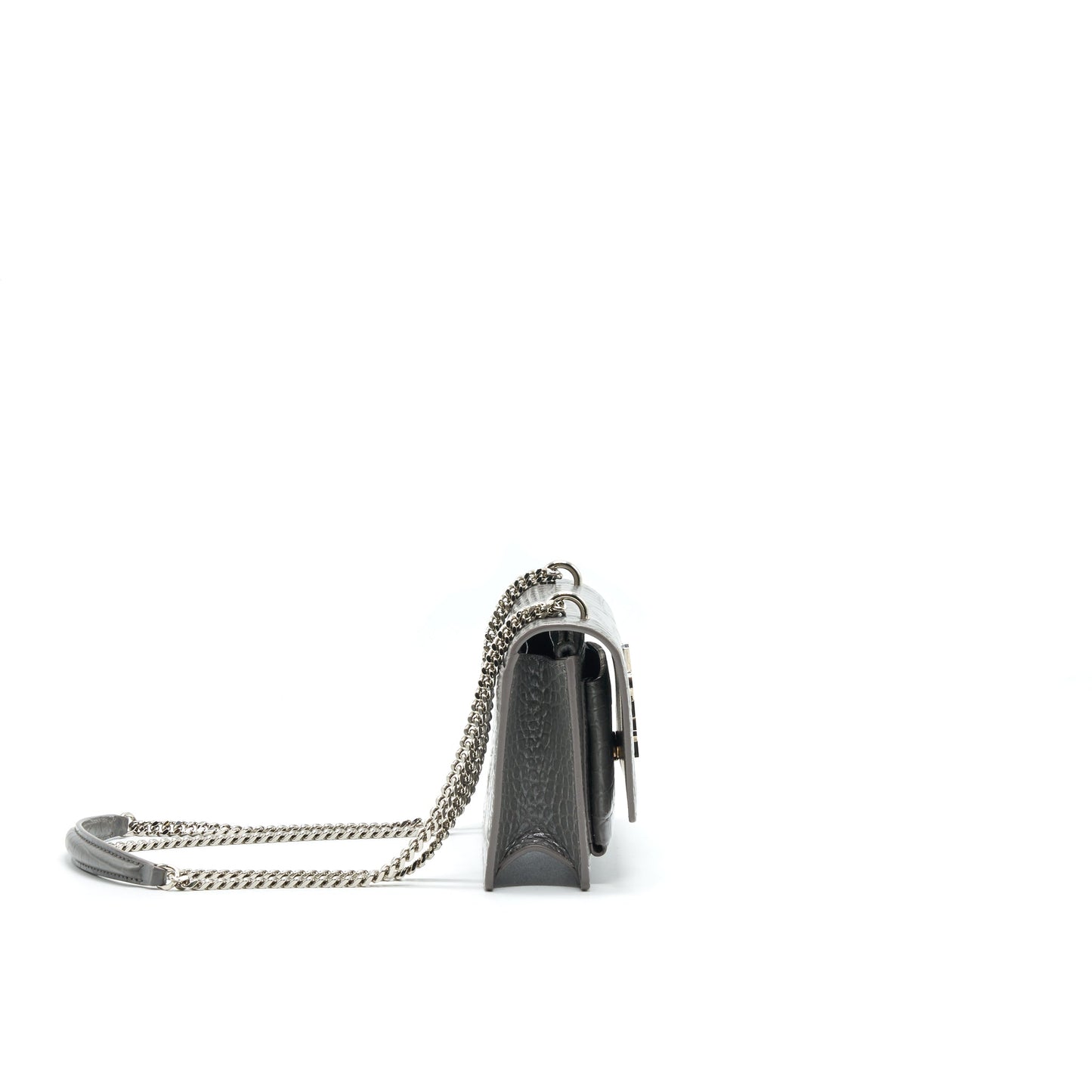 Saint Laurent Mini Sunset Mini Purse Grey