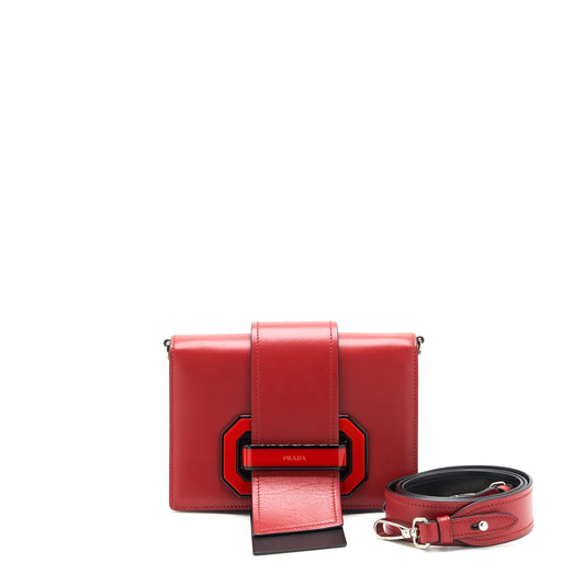 Prada Plex Ribbon Purse Red
