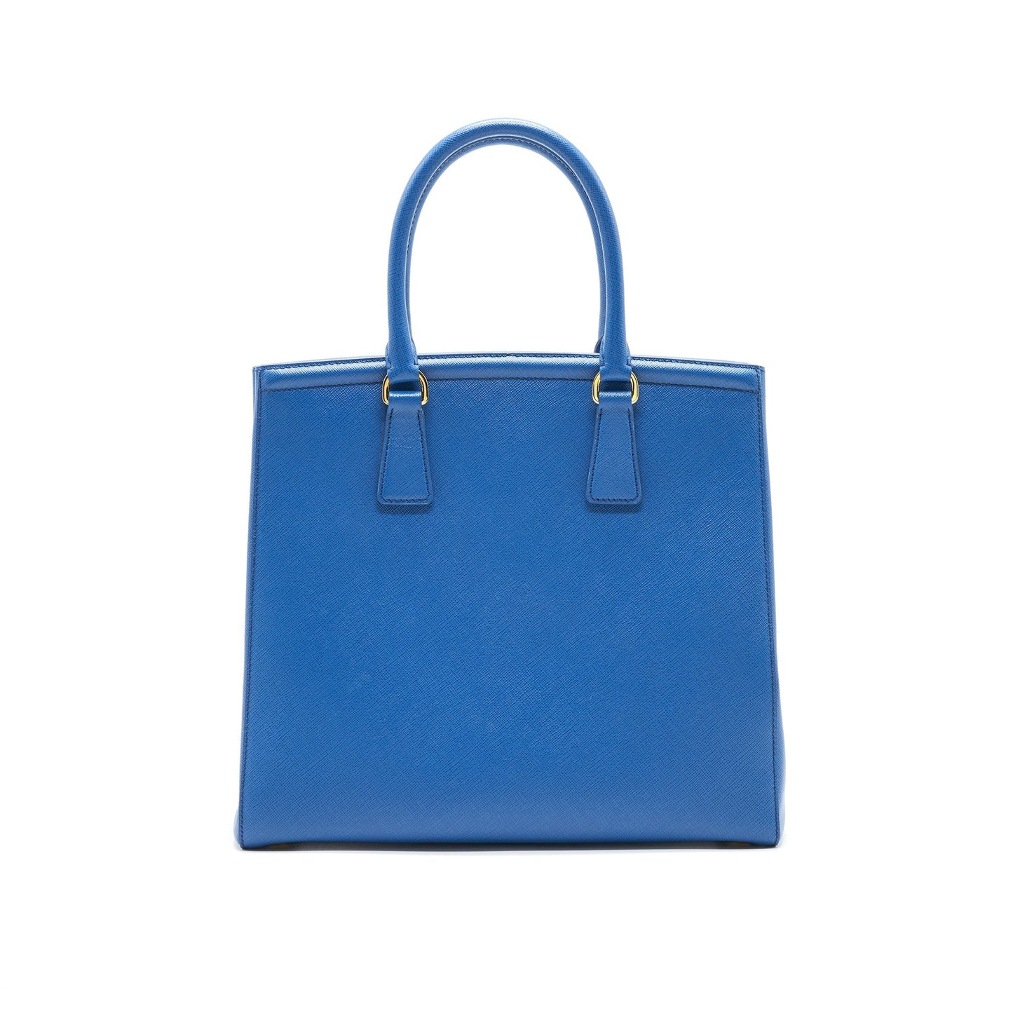 PRADA Shopping Saffiano Lux Cobalto Purse in Blue