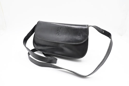 YSL Saint Laurent Crossbody Bag in Black Leather