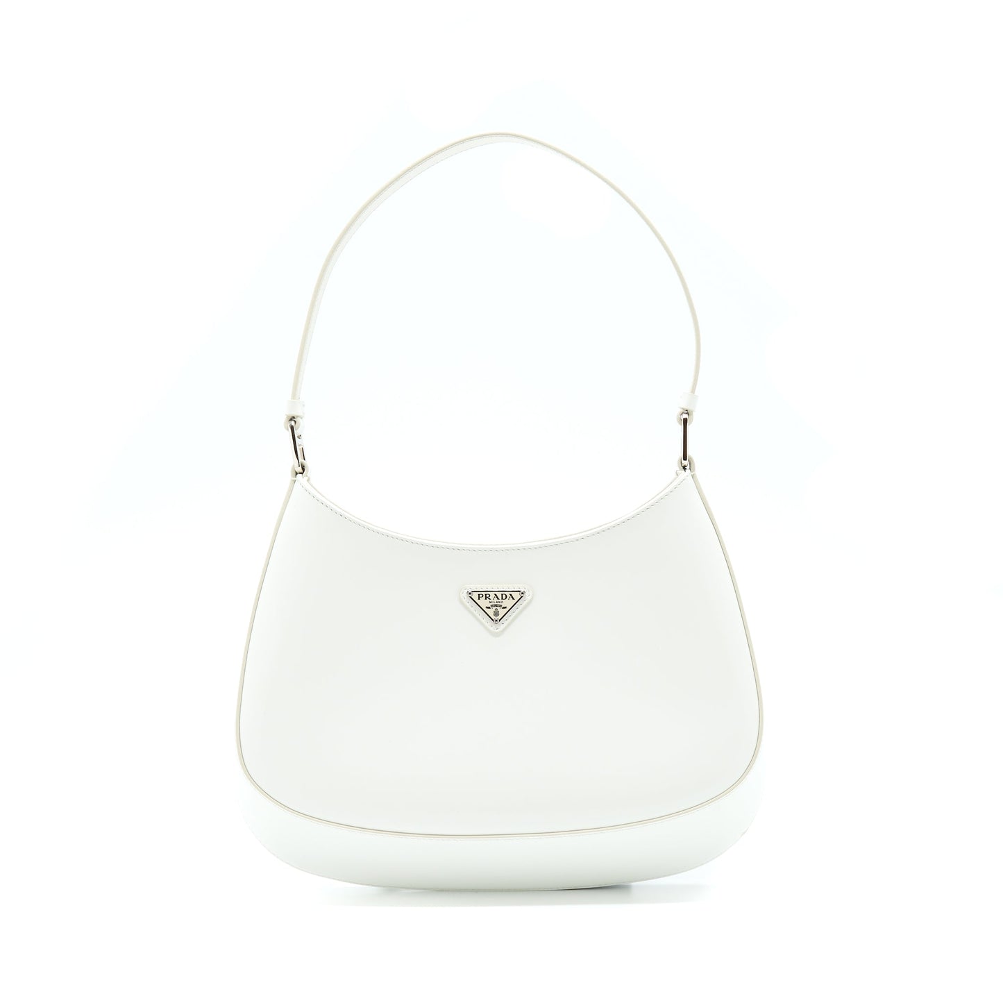 Prada Cleo Purse Calfskin White