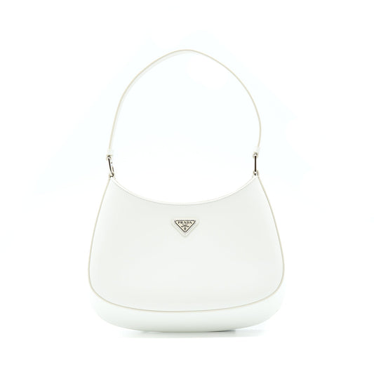 Prada Cleo Purse Calfskin White