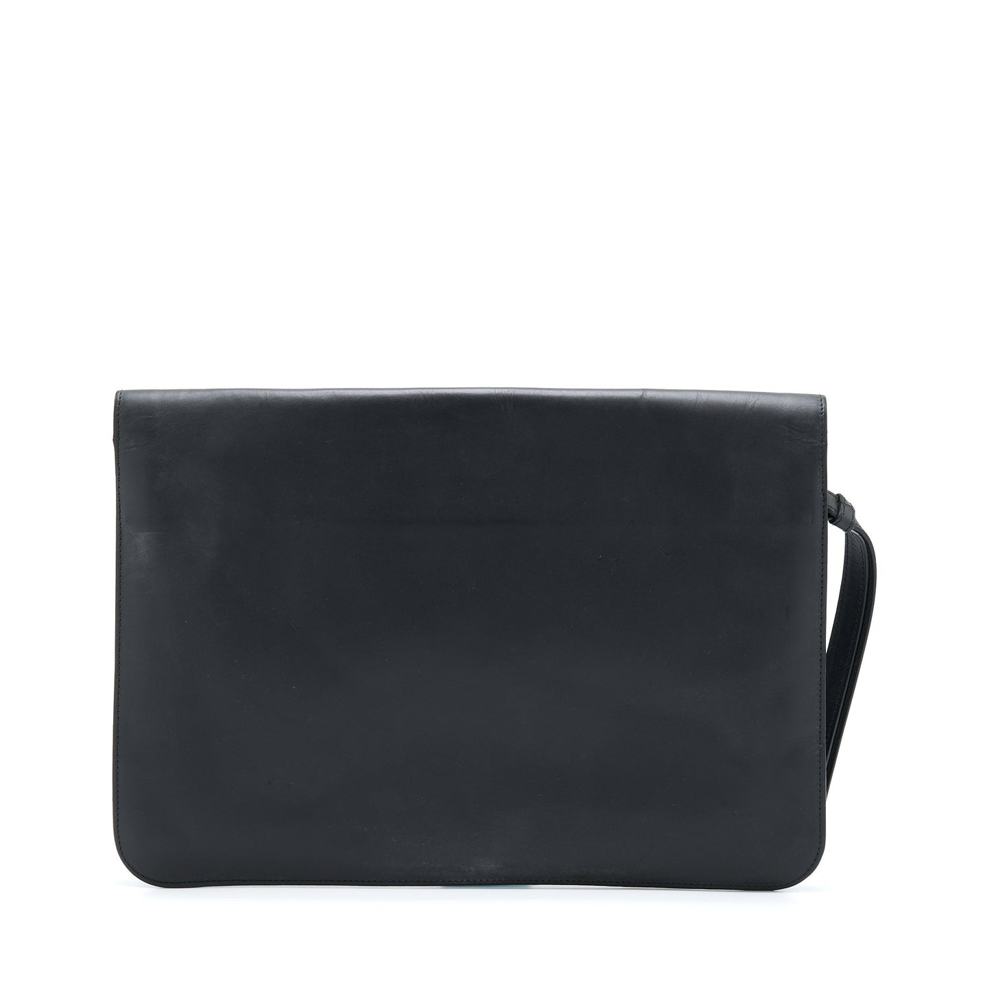 Bottega Veneta Menâs Pouch Intrecciate Black With Black Hardware
