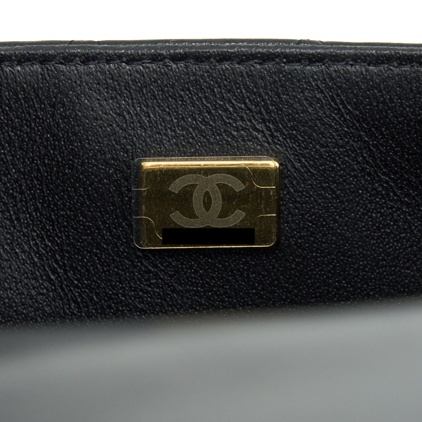 Chanel Mini Rectangular Flap Bag Lambskin Black L(Microchip?