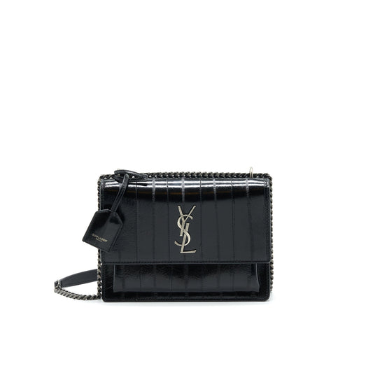 SAINT LAURENT SUNSET Mini Purse BLACK