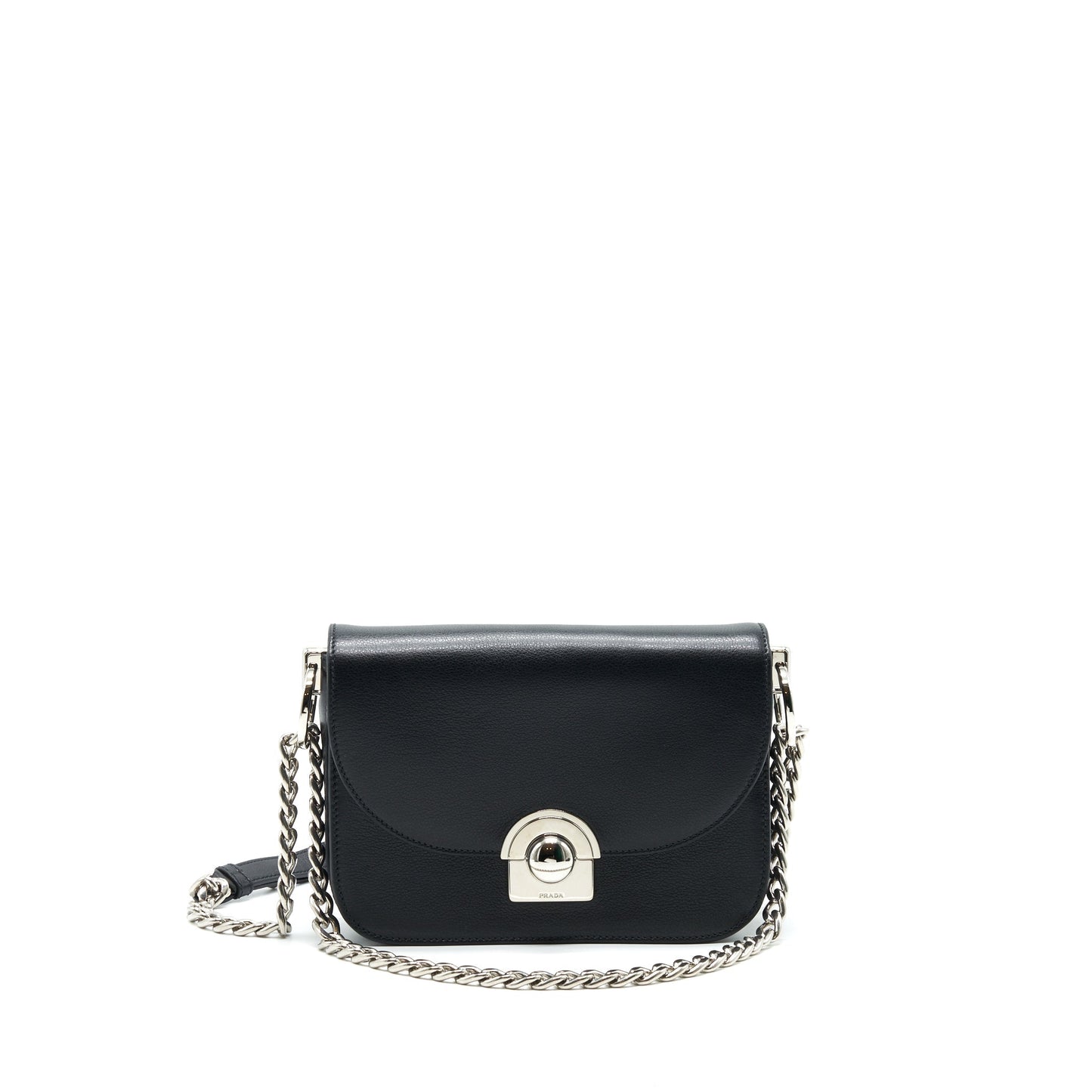 Prada Pattina in Glace Purse calfskin Black