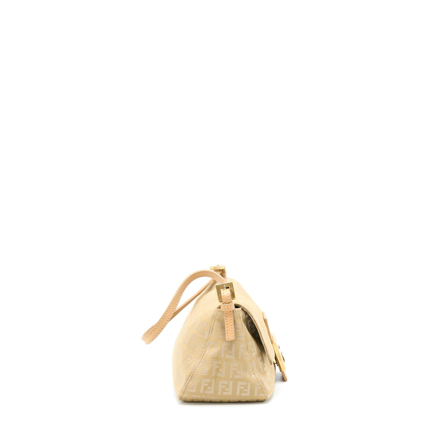 Fendi Mini Mamma Baguette Canvas Beige