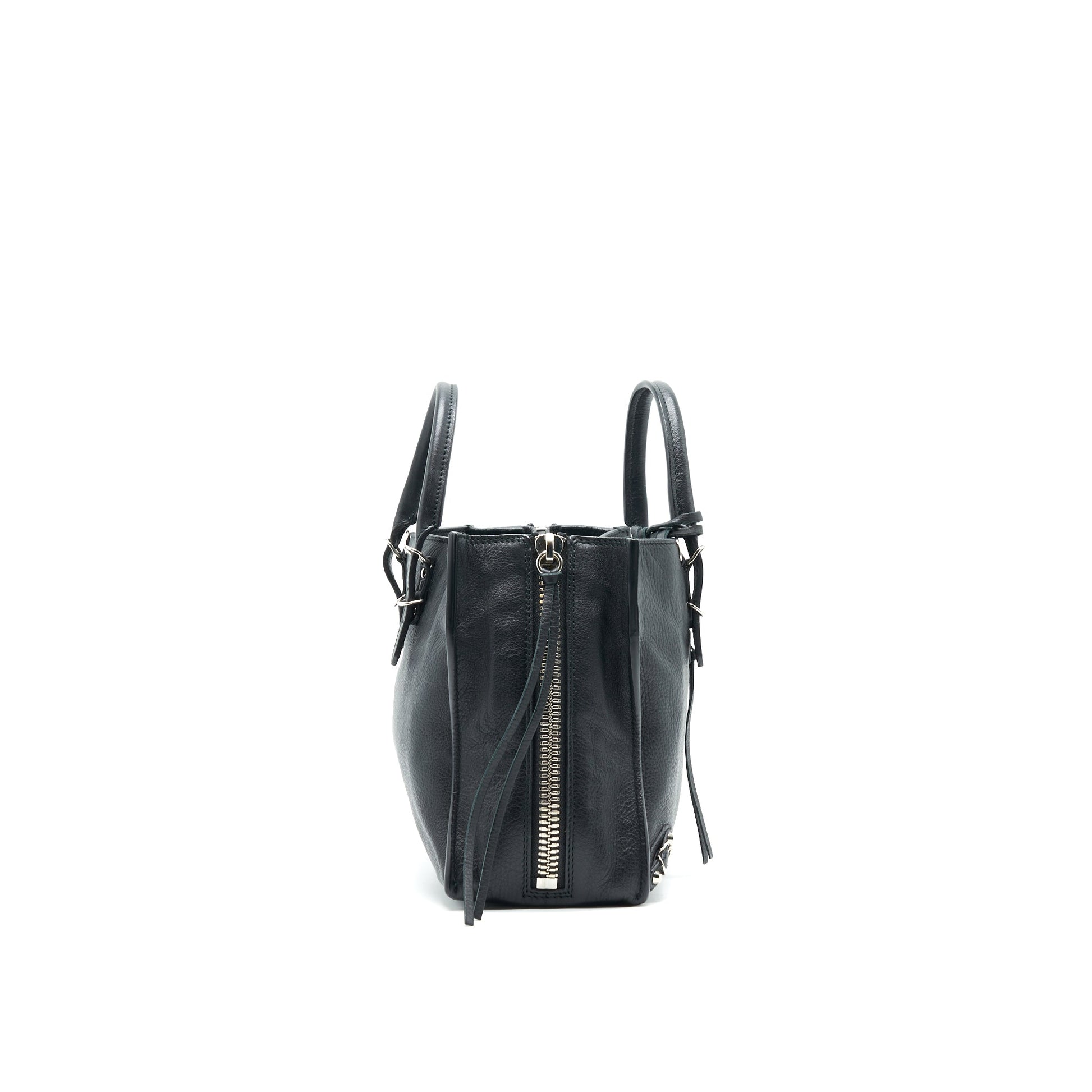 Balenciaga PAPIER A4 CLASSIC STUDS BAG LEATHER BLACK