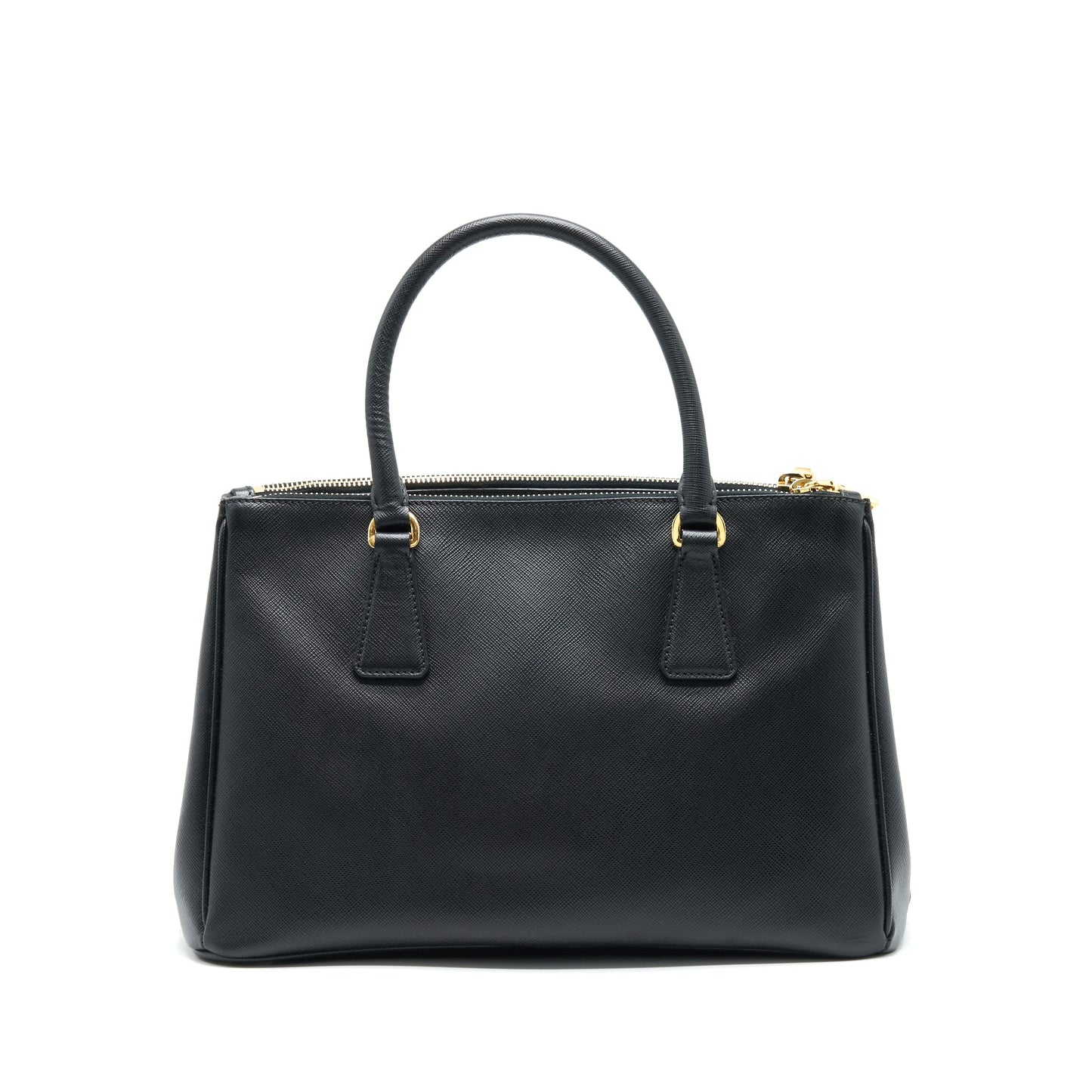 Prada Small Saffiano Leather Tote Purse Black