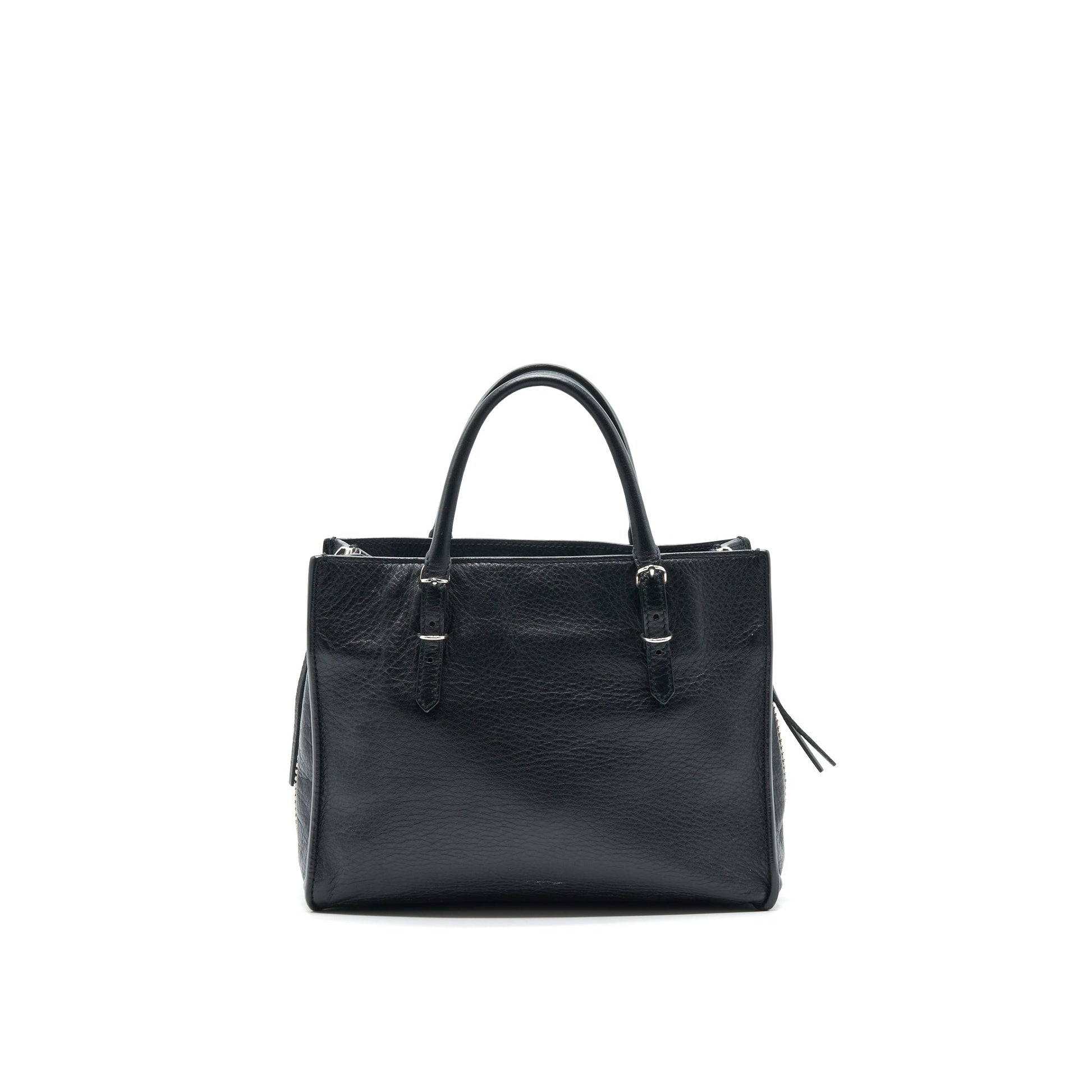 Balenciaga Papier Mini A4 Classic Studs Bag Leather Mini Black