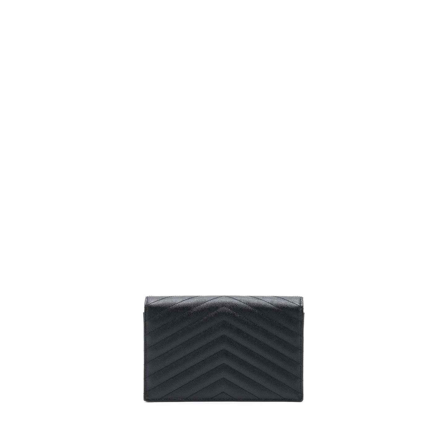 Saint Laurent/ Envelop Chain Wallet Caviar Black