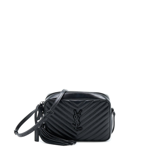 Saint Laurent/ Lou Camera Purse Calfskin So Black