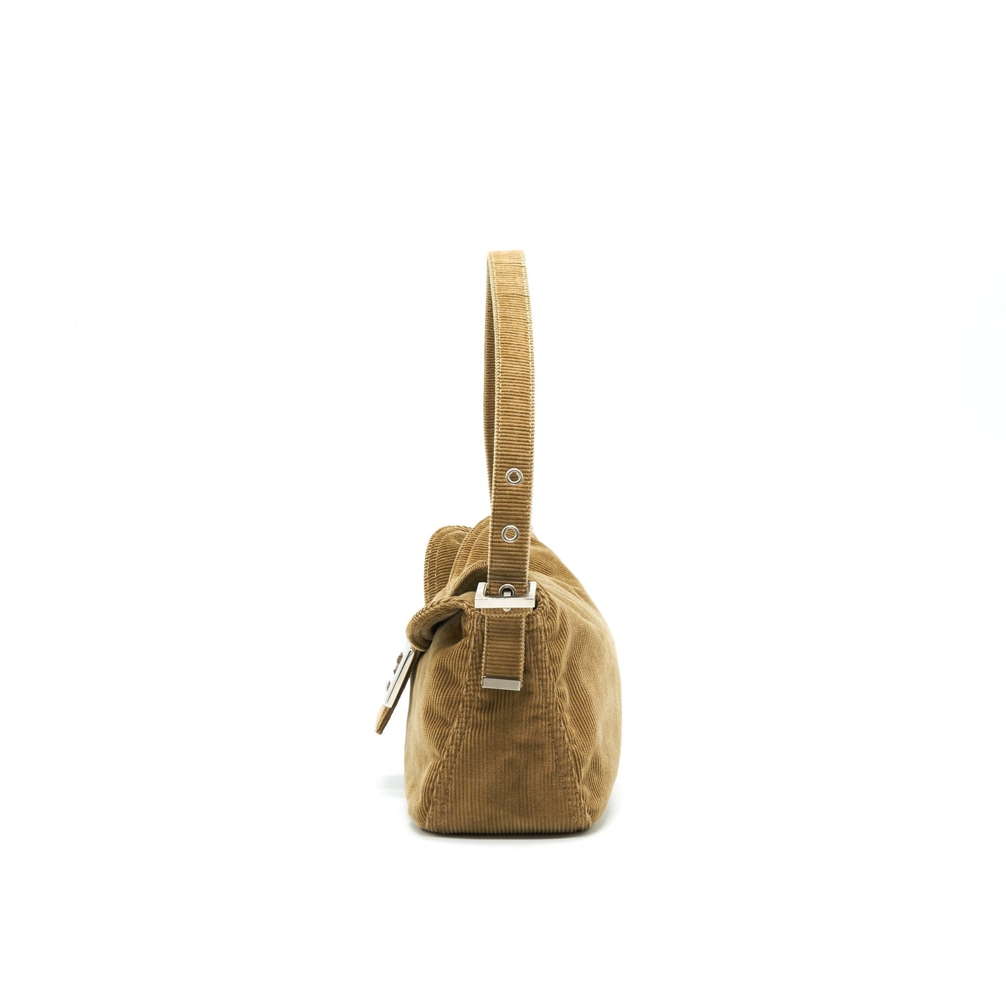 Fendi   Nylon Baguette Purse Light Brown