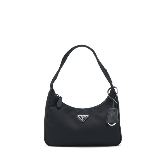 Prada Nylon Mini Tessuto Mini Purse Black