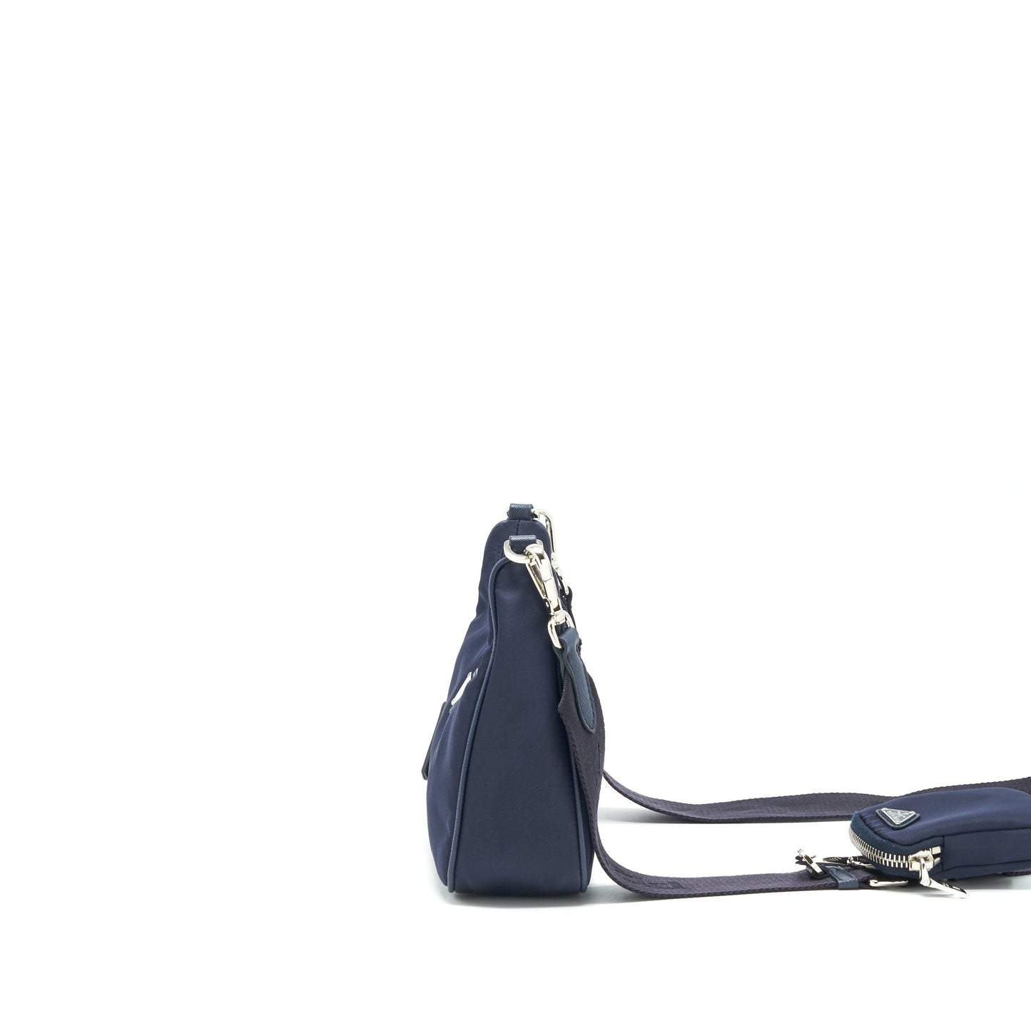 Prada 2005 Re-edition Nylon Mini Purse Indigo Blue