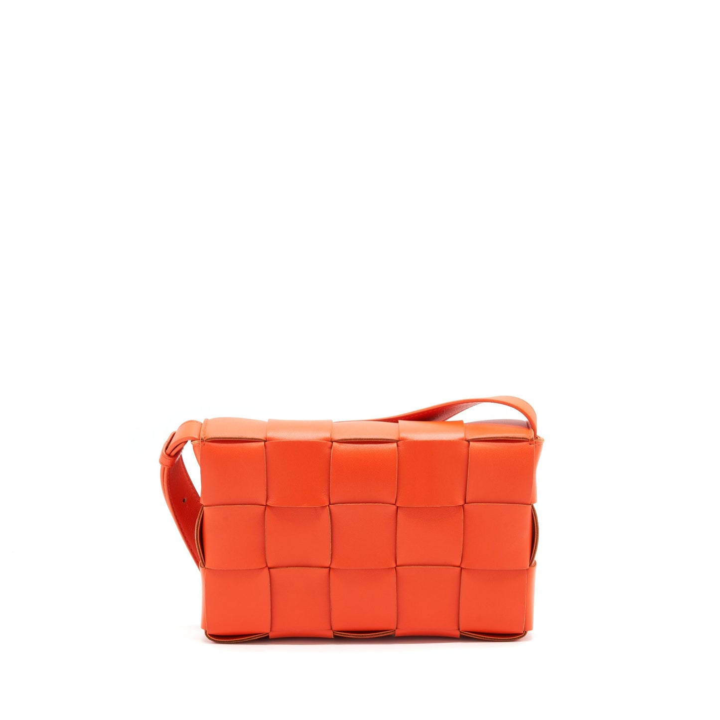 Bottega Veneta Cassette Purse Bright Orange