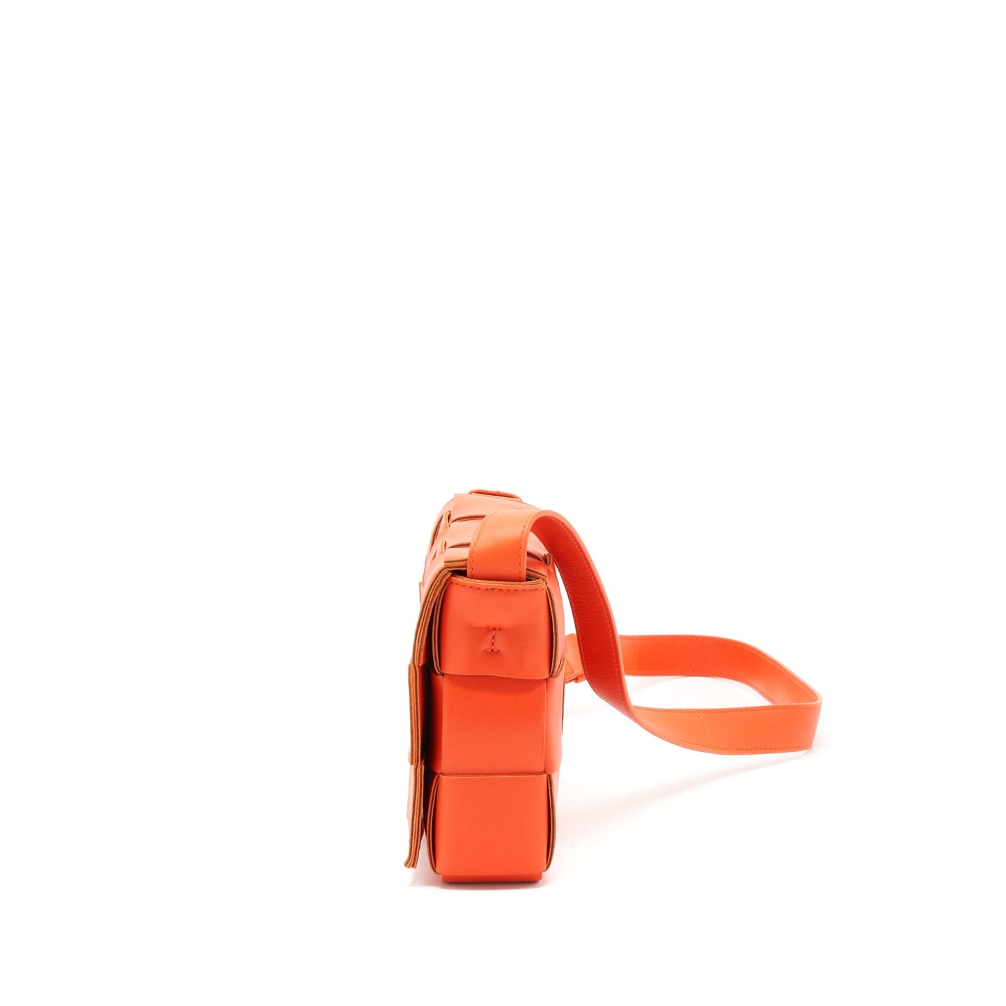 Bottega Veneta Cassette Purse Bright Orange