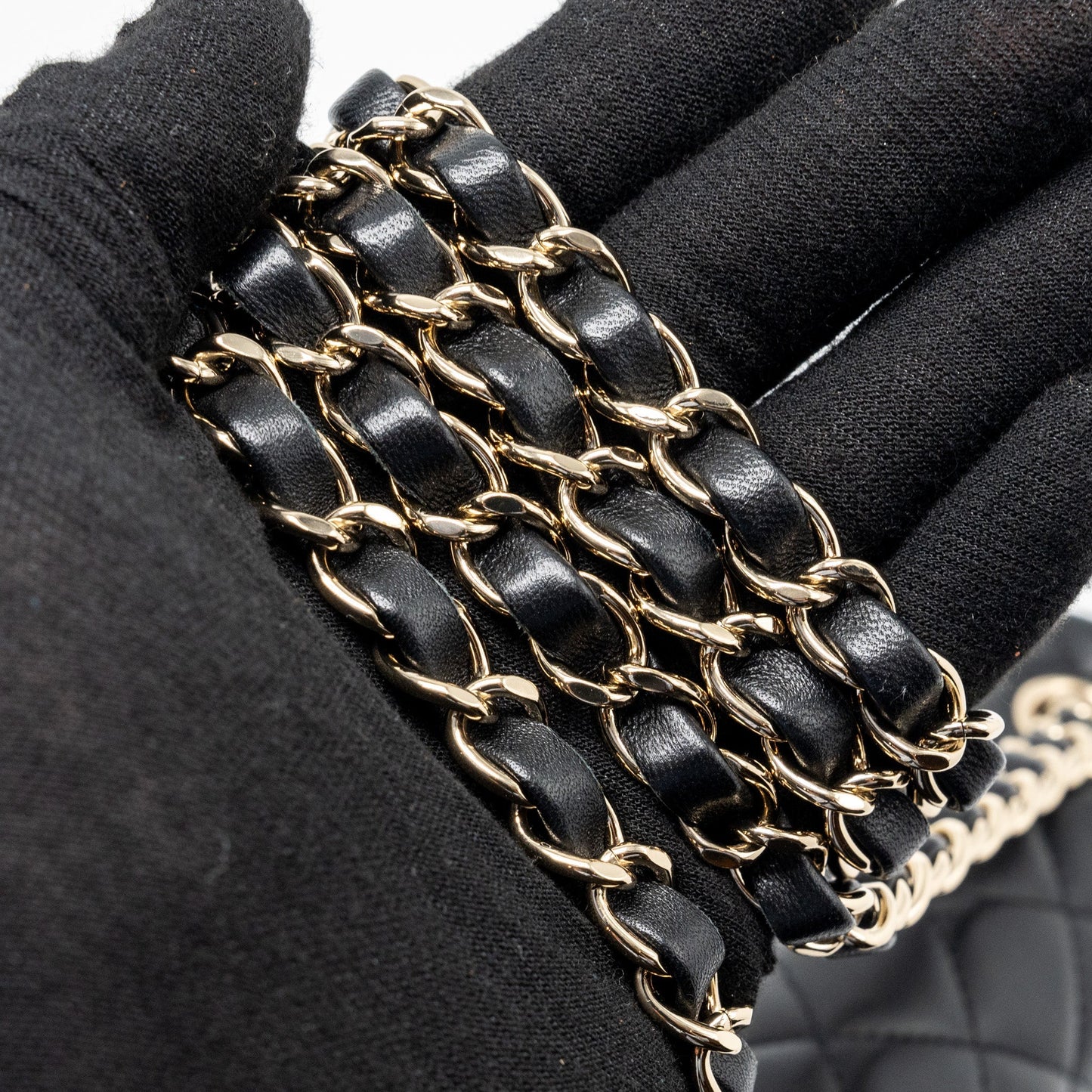 Chanel Mini Rectangular Flap Bag Lambskin Black L