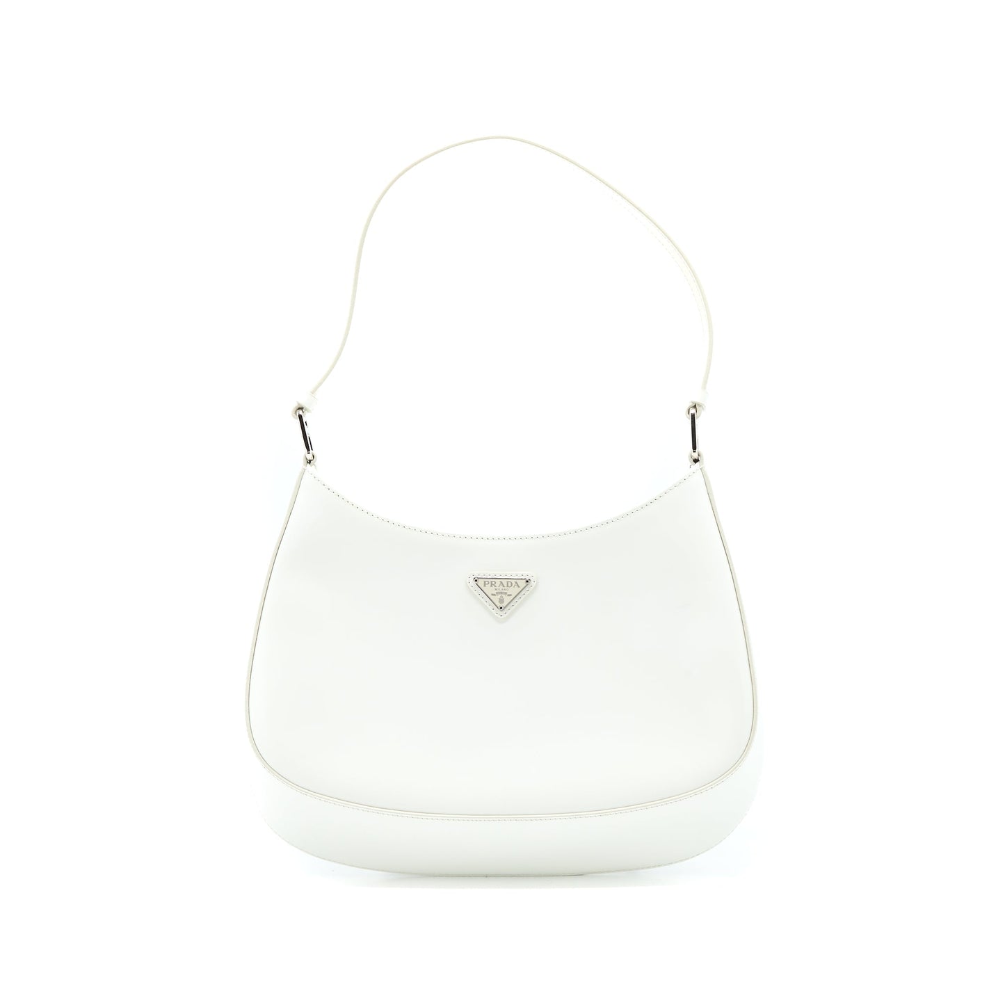 Prada Cleo Purse Calfskin White