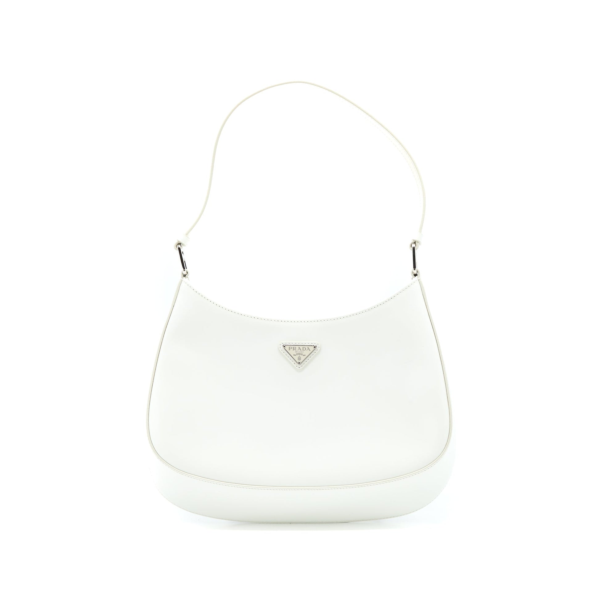 Prada Cleo Purse Calfskin White